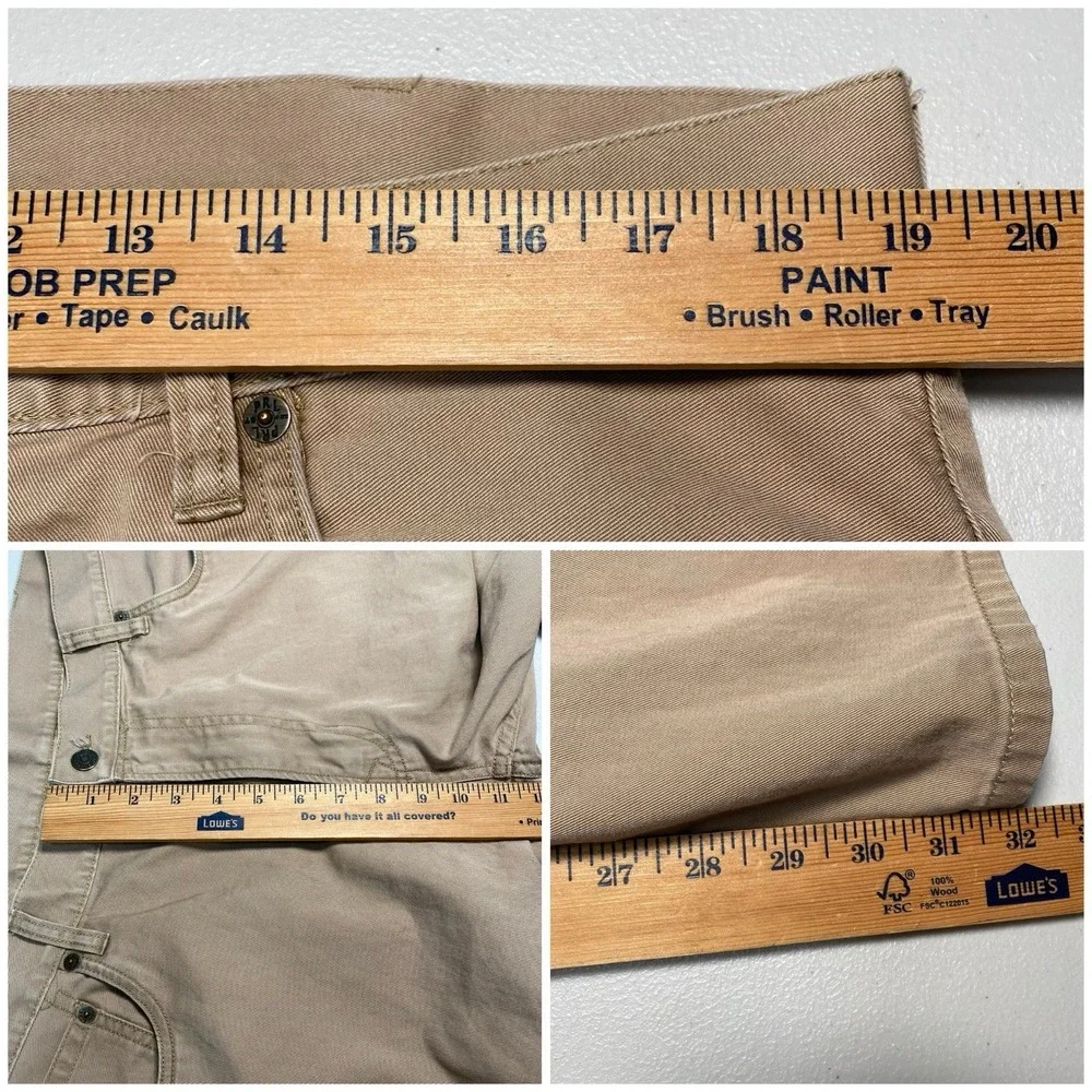 Polo Ralph Lauren 650 Straight 5 Pocket Pants 38x32 Twill Brown